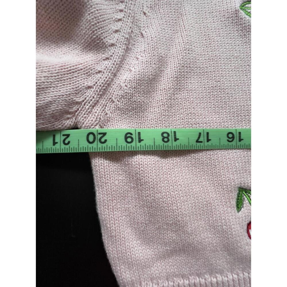 Minga London Cardigan Pink Cherry Embroidered Cropped Size M - Picture 6 of 7